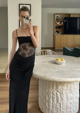 Benni Gabriel Maxi Dress Black Size 6 for rent on The Volte - image 3