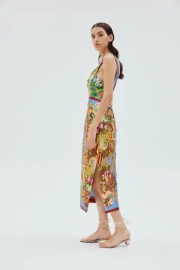 Alemais Dreamer Corset Midi Dress Multi Size 14 for rent on The Volte - image 2