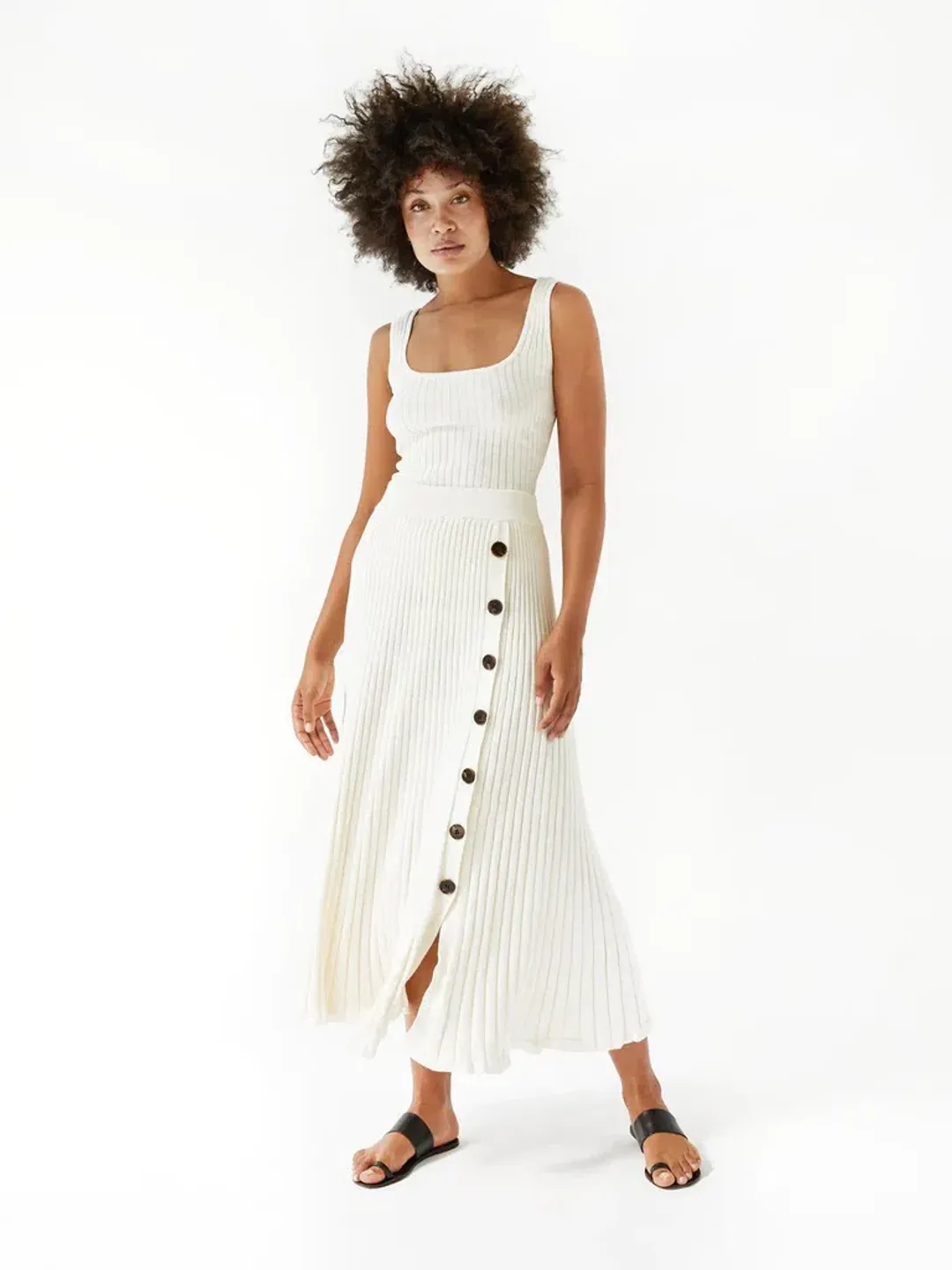 Anna Quan Lara Top & Hettie Skirt Set in Silence Size 10 for rent on The Volte - main image
