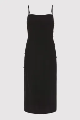 St. Agni Link Detail Midi Dress Black Size 6 for rent on The Volte - image 5