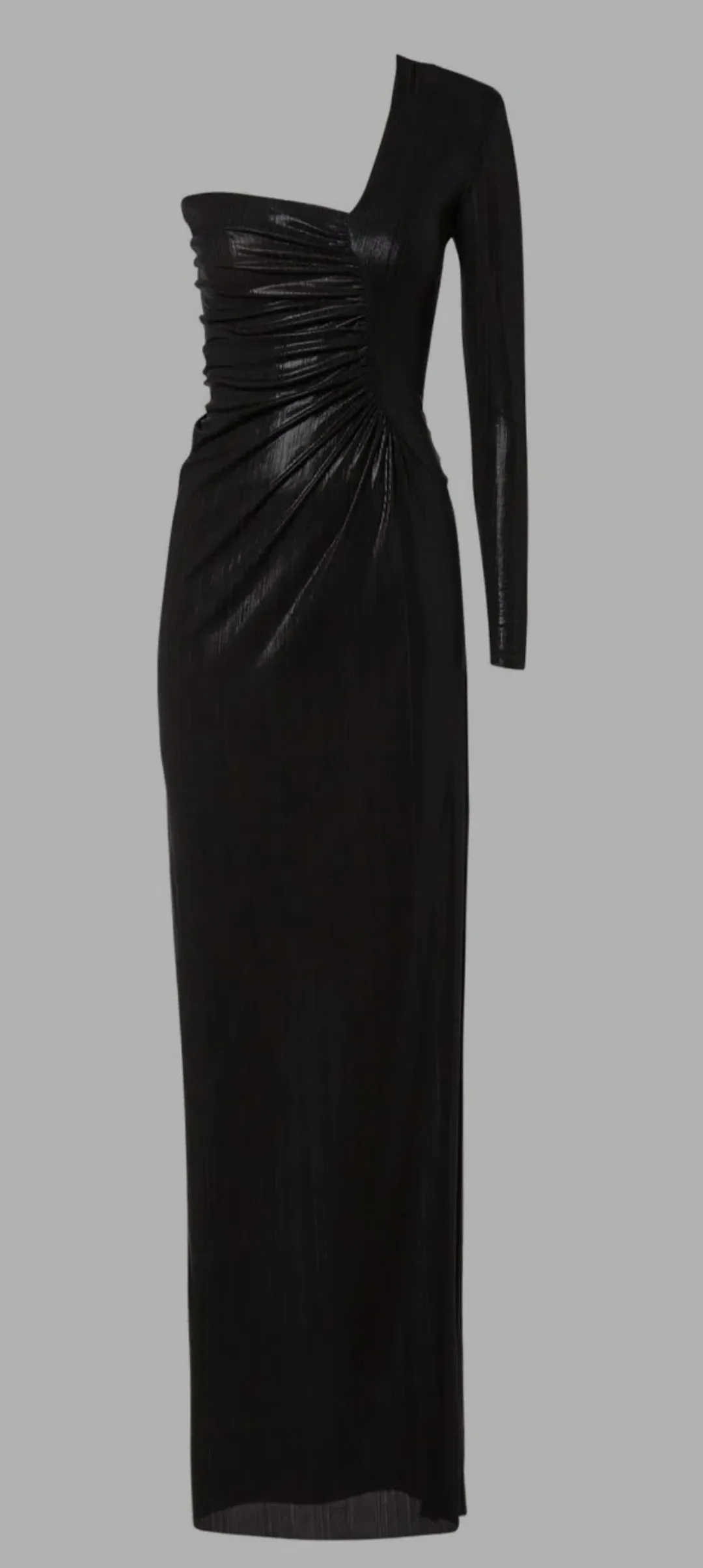 Scanlan Theodore Lacquer Jersey Gown Black Size 8 for rent on The Volte - main image