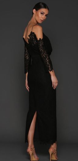 Elle Zeitoune Kendra Black Dress for rent on The Volte - image 1