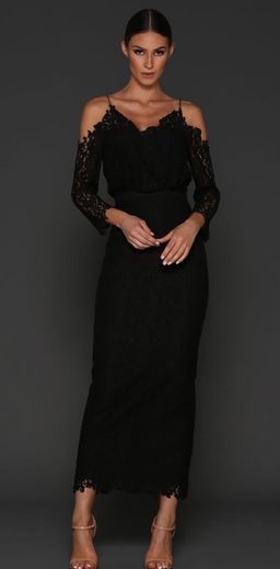 Elle Zeitoune Kendra Black Dress for rent on The Volte - image 2