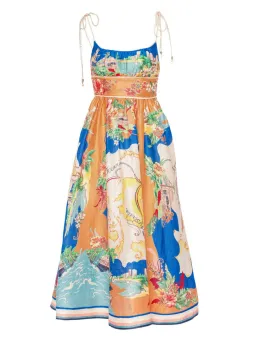 Zimmermann Alight Picnic Dress Nautical Map Size 2 / AU 12 for rent on The Volte - image 3