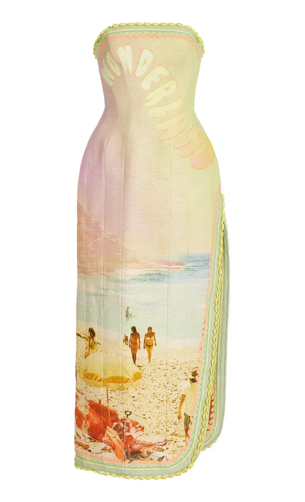 Zimmermann Coaster Structured Midi Dress Poster Print Size 0 / AU 8 - Image 4