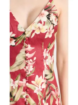 Zimmermann Lexi Slip Dress Red Palm Size 2 / AU 12 for rent on The Volte - image 2