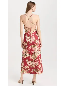 Zimmermann Lexi Slip Dress Red Palm Size 2 / AU 12 for rent on The Volte - image 3