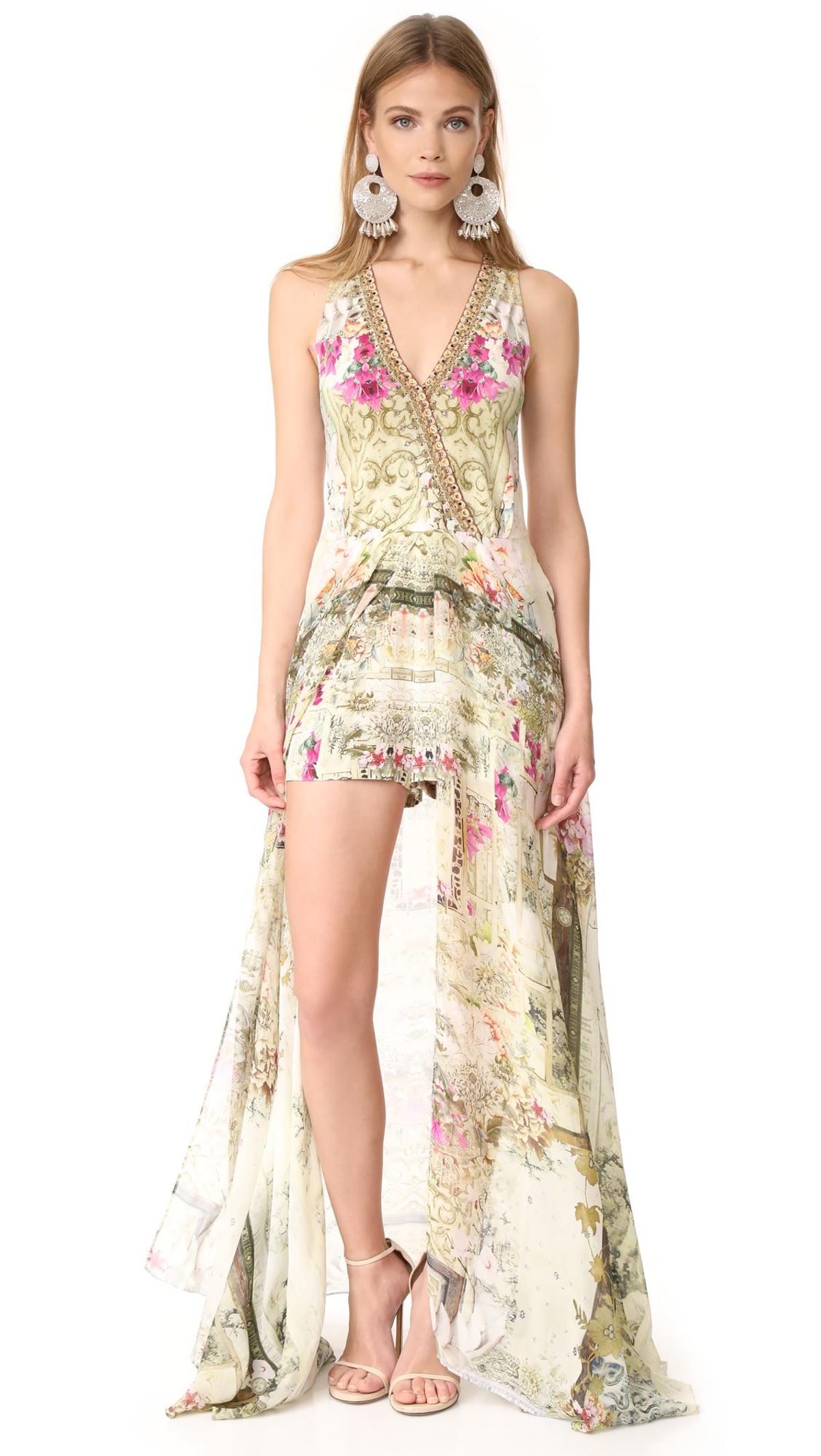 Camilla Girls in the Garden Wrap Romper Size S for rent on The Volte - main image