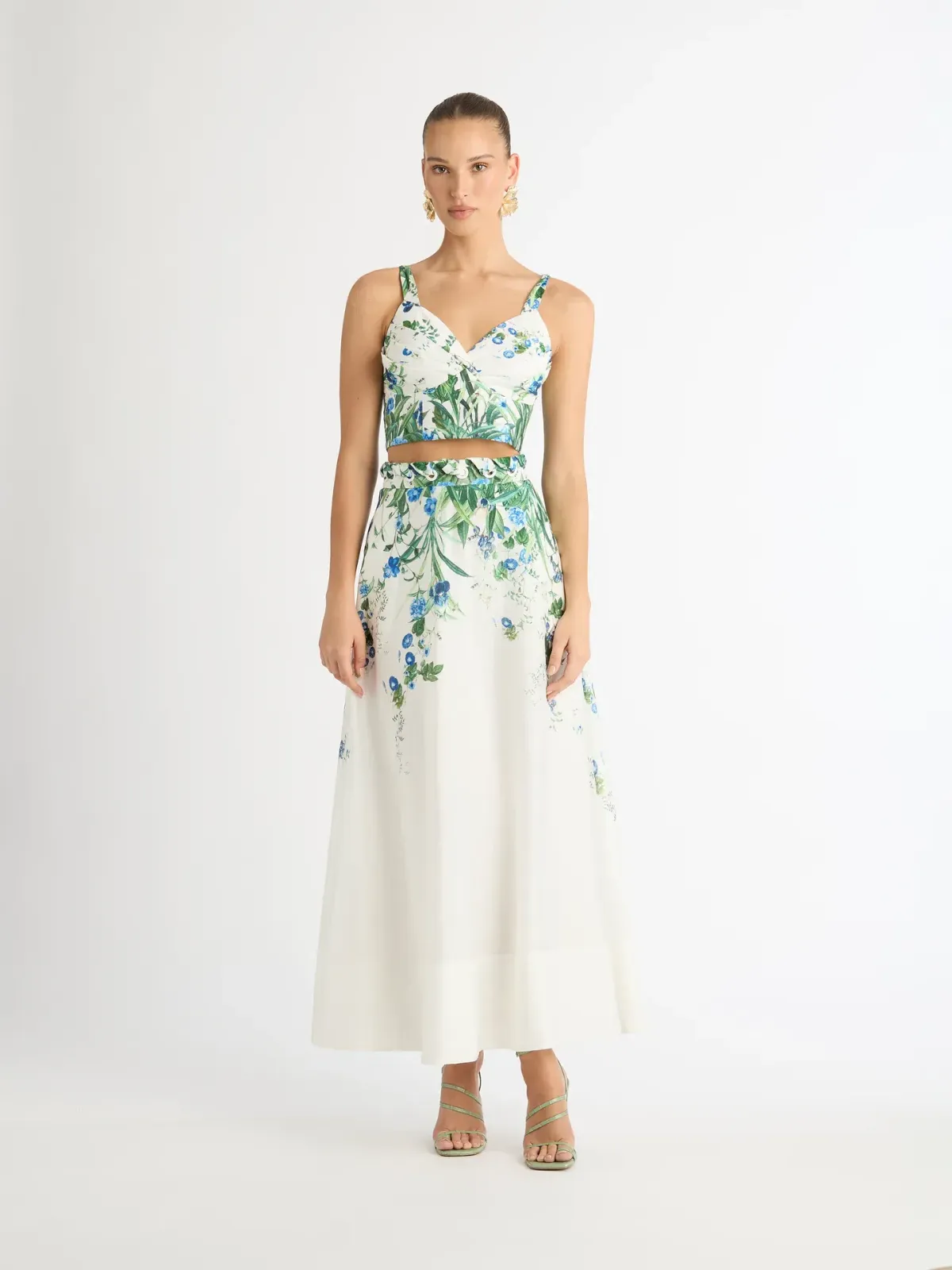 Sheike Madrid Skirt & Top Set Floral Size AU 10 - Image 1