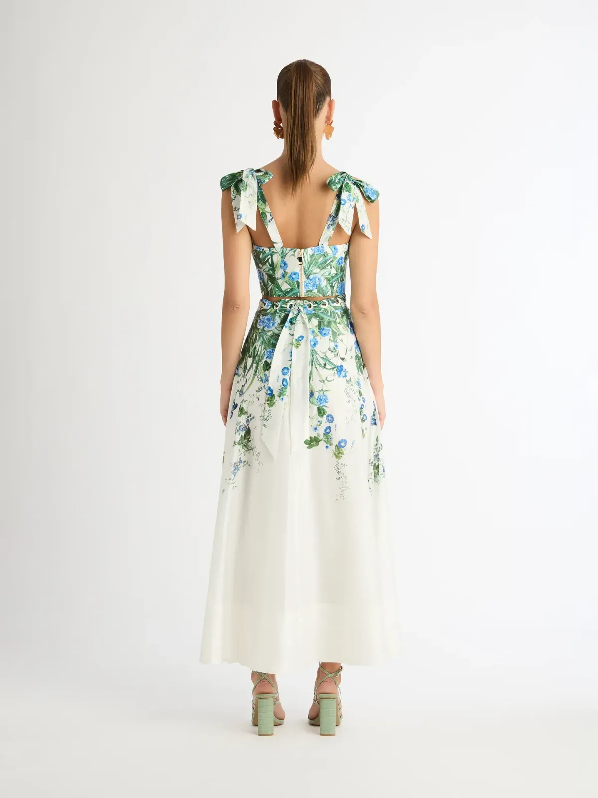 Sheike Madrid Skirt & Top Set Floral Size AU 10 - Image 3
