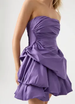 Aje Day Break Strapless Mini Deep Violet Size AU 8 for rent on The Volte - image 2