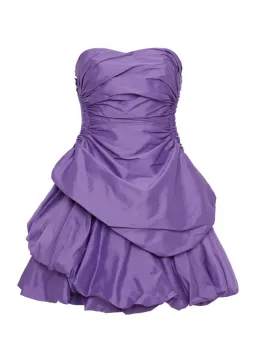 Aje Day Break Strapless Mini Deep Violet Size AU 8 for rent on The Volte - image 4
