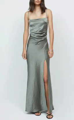 Bec & Bridge Nadia Maxi Dress in Khaki Size 10 for rent on The Volte - image 2