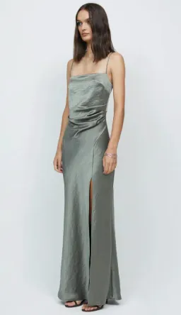 Bec & Bridge Nadia Maxi Dress in Khaki Size 10 for rent on The Volte - image 3