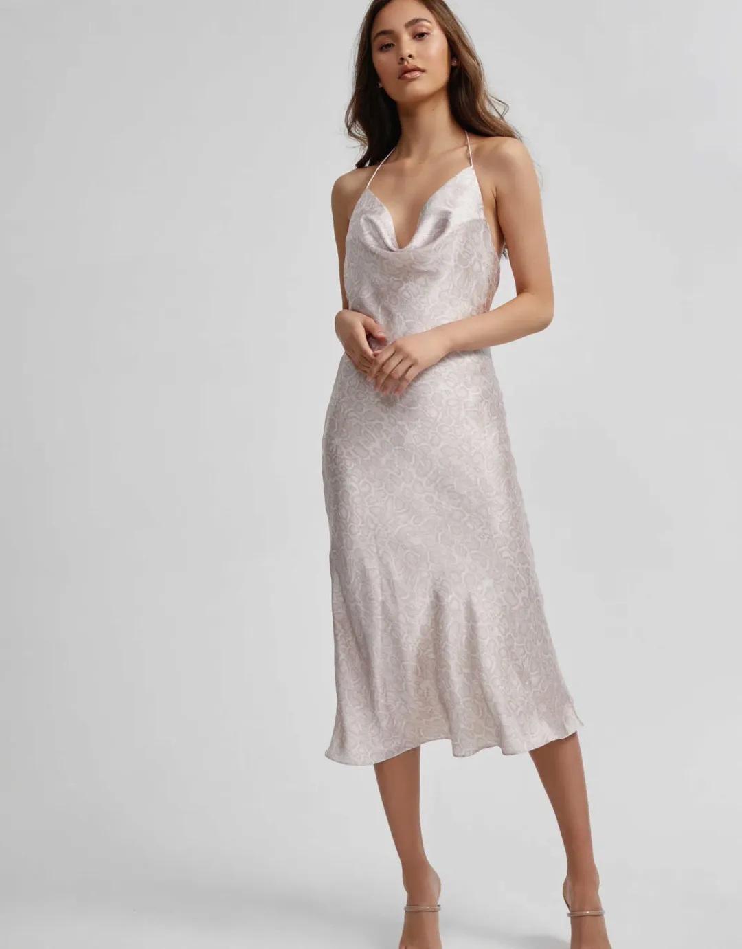 Lexi Maria Midi Dress Pink Size 6 for rent on The Volte - main image