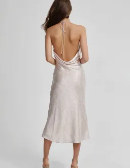 Lexi Maria Midi Dress Pink Size 6 for rent on The Volte - image 3