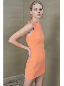 Bec & Bridge Clover Mini Dress Nectarine Orange Size AU 6 for rent on The Volte - image 2