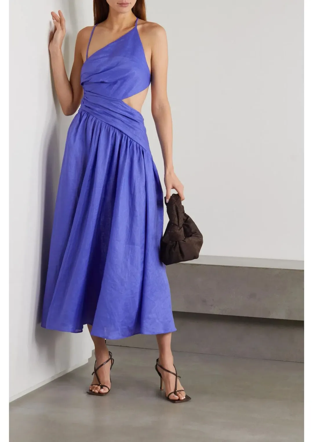 Zimmermann Tropicana Midi Dress Electric Blue Size 10 for rent on The Volte - main image