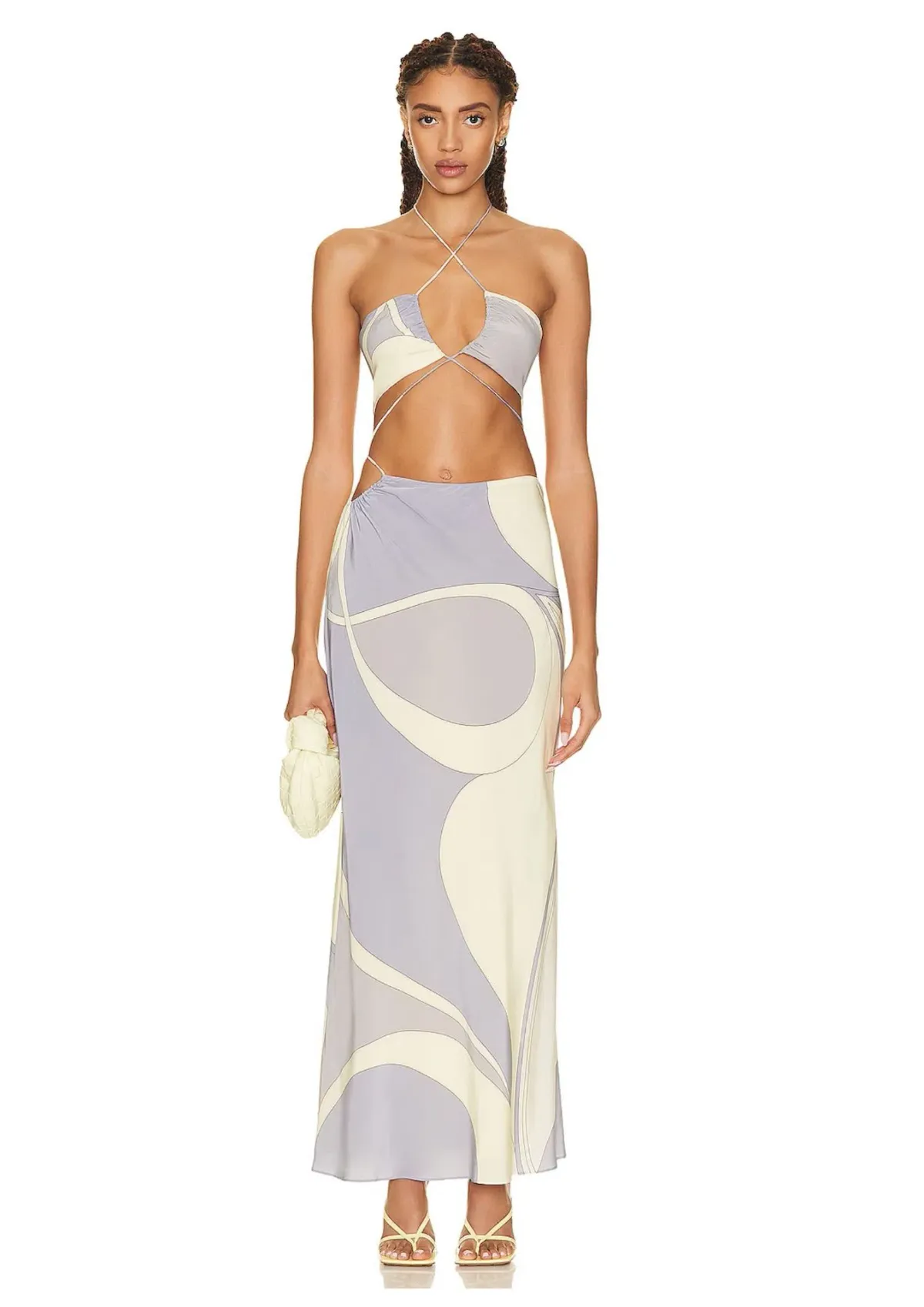 Sir The Label Adrianna Deconstructed Dress Cesco Print Size 3 / 12 AU - Image 1