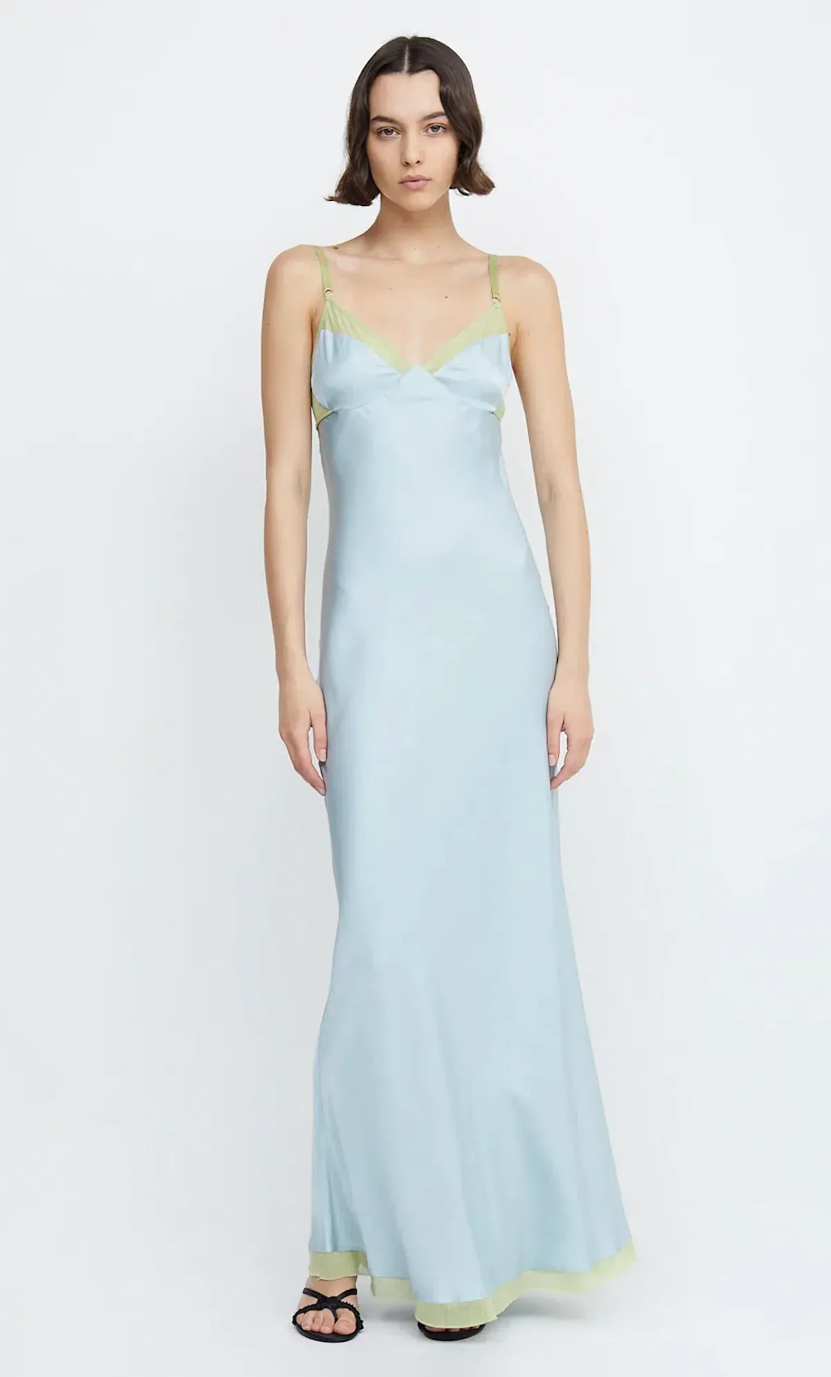 Bec & Bridge Joelle Maxi Dress Cloud Blue/Pear Size M / AU 10 - Image 5