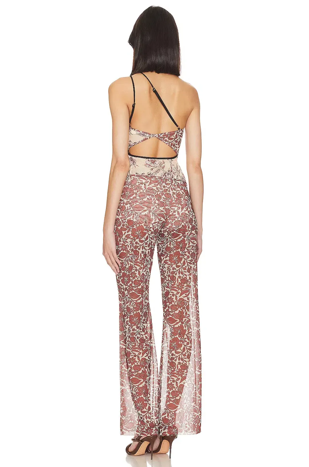 Bec & Bride Nova Top & Priya Pants Set Multi Floral Size 8 for rent on The Volte - main image