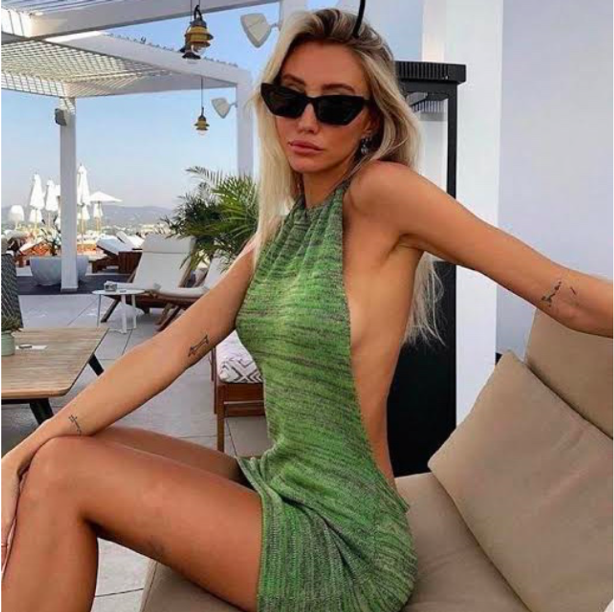 Bamba dress green size XS - Image 3