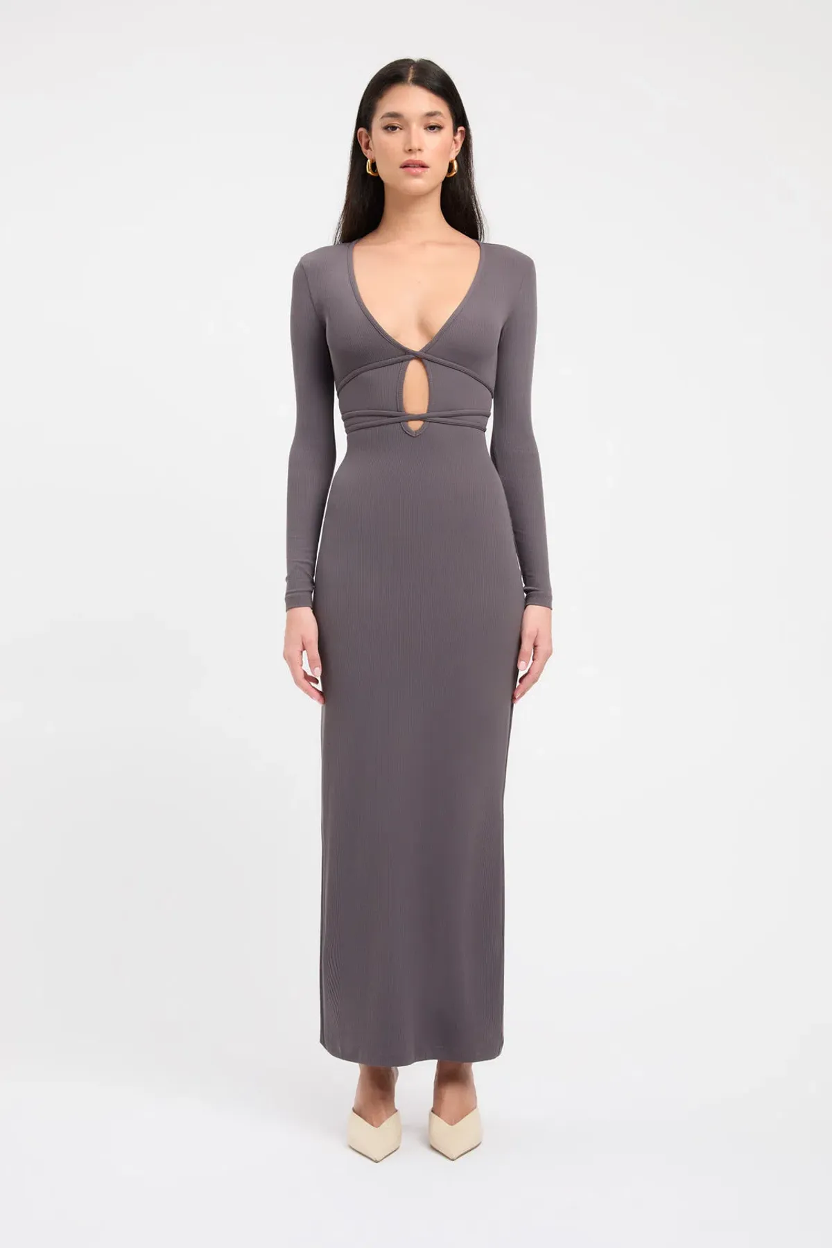 Kookai Sereya Maxi Dress Graphite Size XS / AU 6 - Image 1