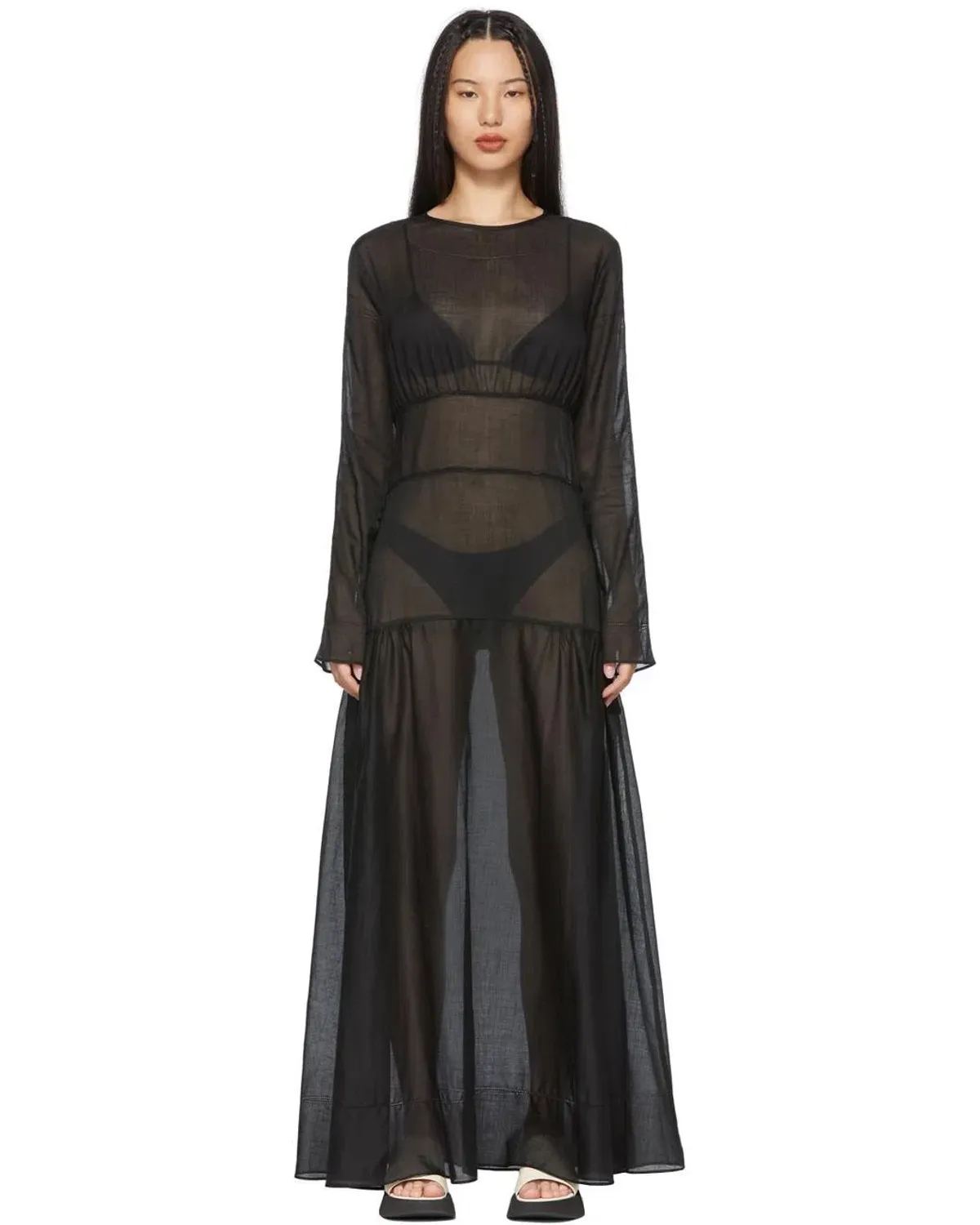 Sir The Label Pierre Long Sleeve Dress Black Size 0/ AU 6 - Image 1