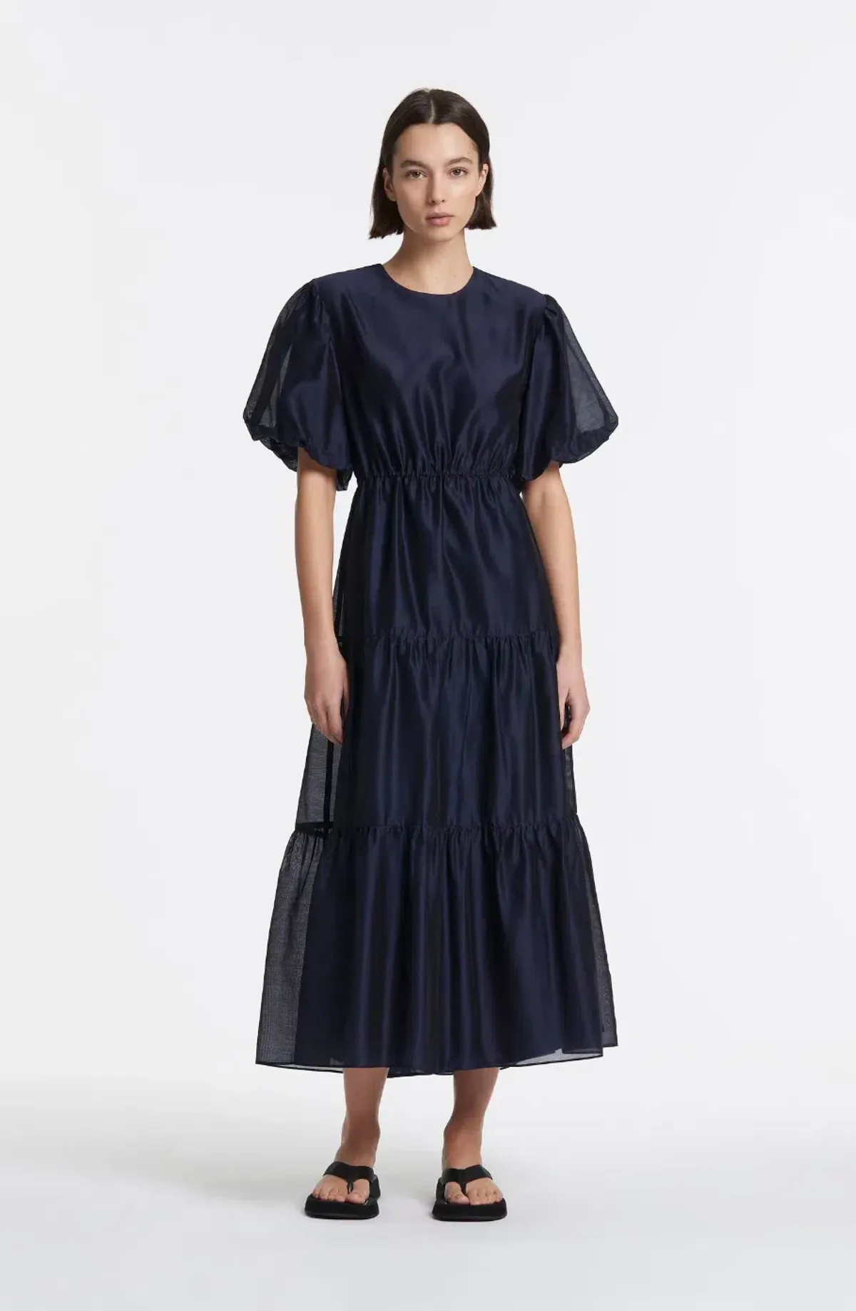 Sir the Label Franc Open Back Dress Navy Size 0/ AU 6 for rent on The Volte - main image