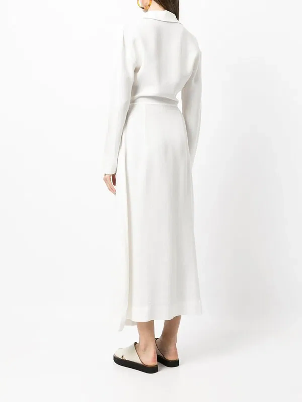 Sir The Label Clemence Long Sleeve Wrap Dress Ivory Size 0/AU 6 - Image 2