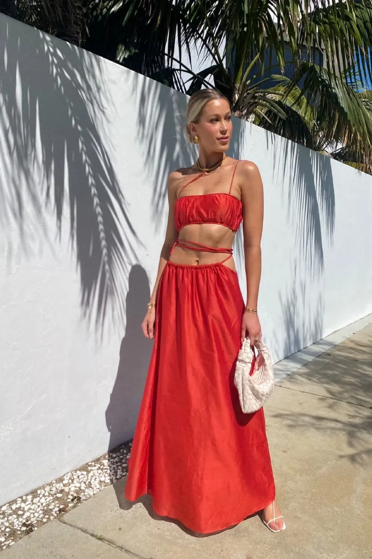 Sir The Label Lucelia Crop Top & Skirt Set Red Size 1 / AU 8 - Image 2