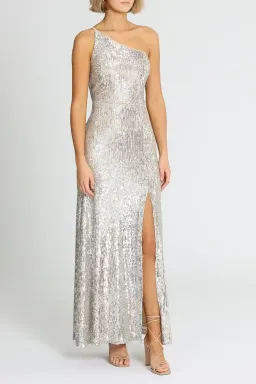 Montique Elle Sequin Mink Gown in Mink Size 12 for rent on The Volte - image 2