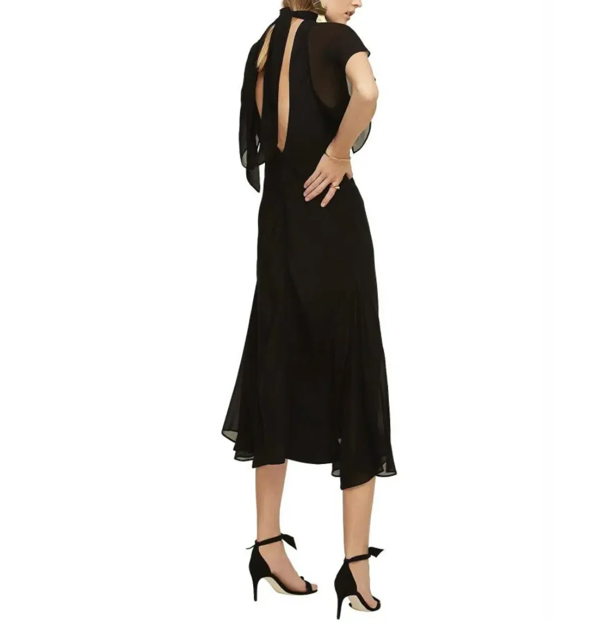 Lover Serene Midi Dress Black Size 6 - Image 4