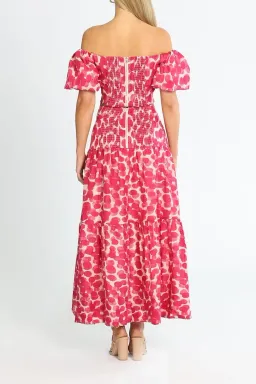 Ministry of Style Mottled Blossoms Top and Skirt Set Pink Print Size 12 for rent on The Volte - image 3