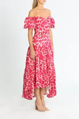 Ministry of Style Mottled Blossoms Top and Skirt Set Pink Print Size 16 for rent on The Volte - image 2