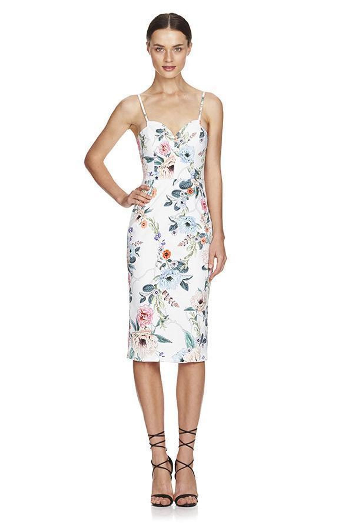 Talulah Melrose Floral Midi Dress Print Size 8 for rent on The Volte - main image