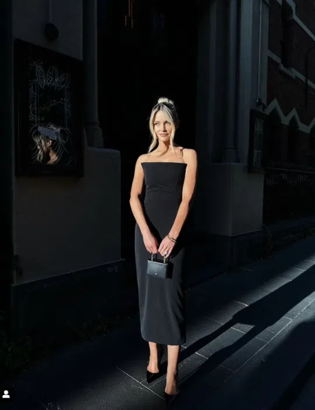 Effie Kats Danna Midi Dress Black Size S / AU 8 for rent on The Volte - main image