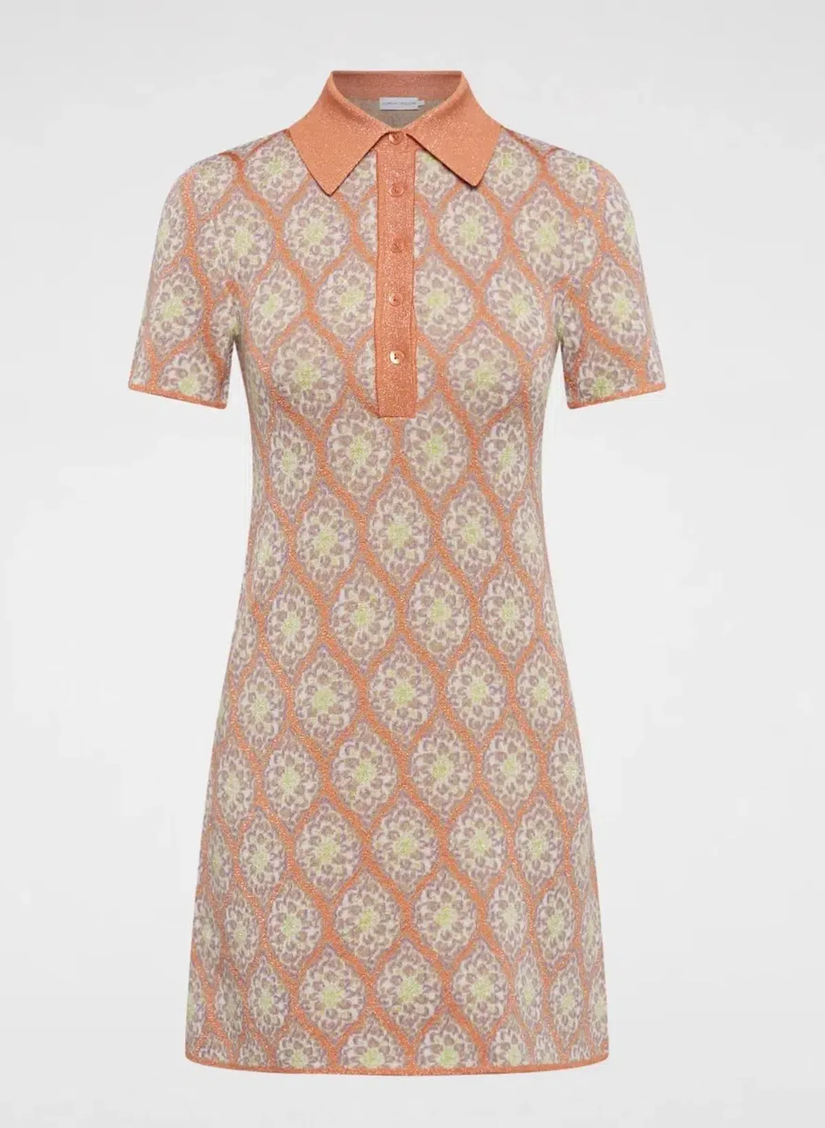 Scanlan Theodore Knit Brocade Mini Dress Print Size S / AU 8 - Image 2