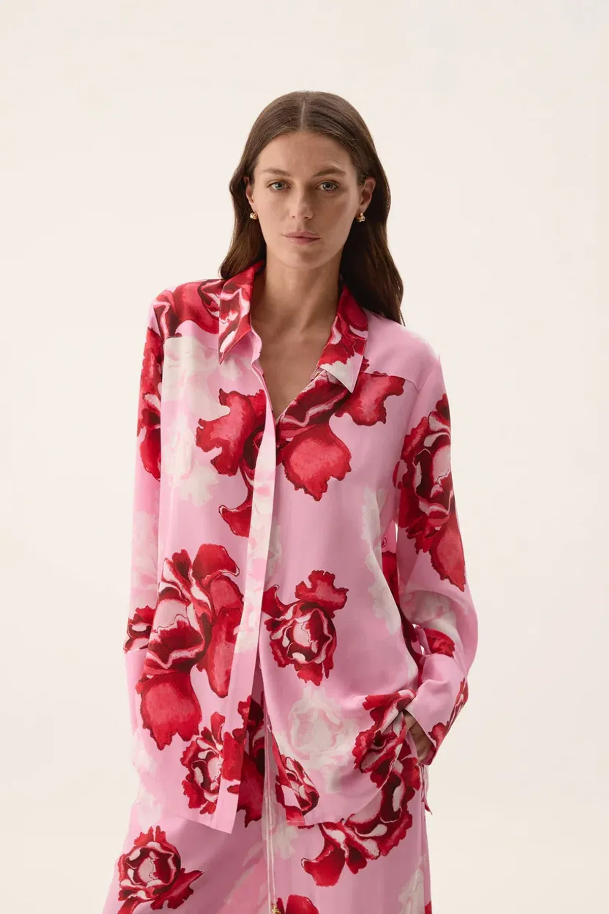 Aje Atomic Silk Shirt size 6 and Relaxed Pants set - size 8 - Image 4