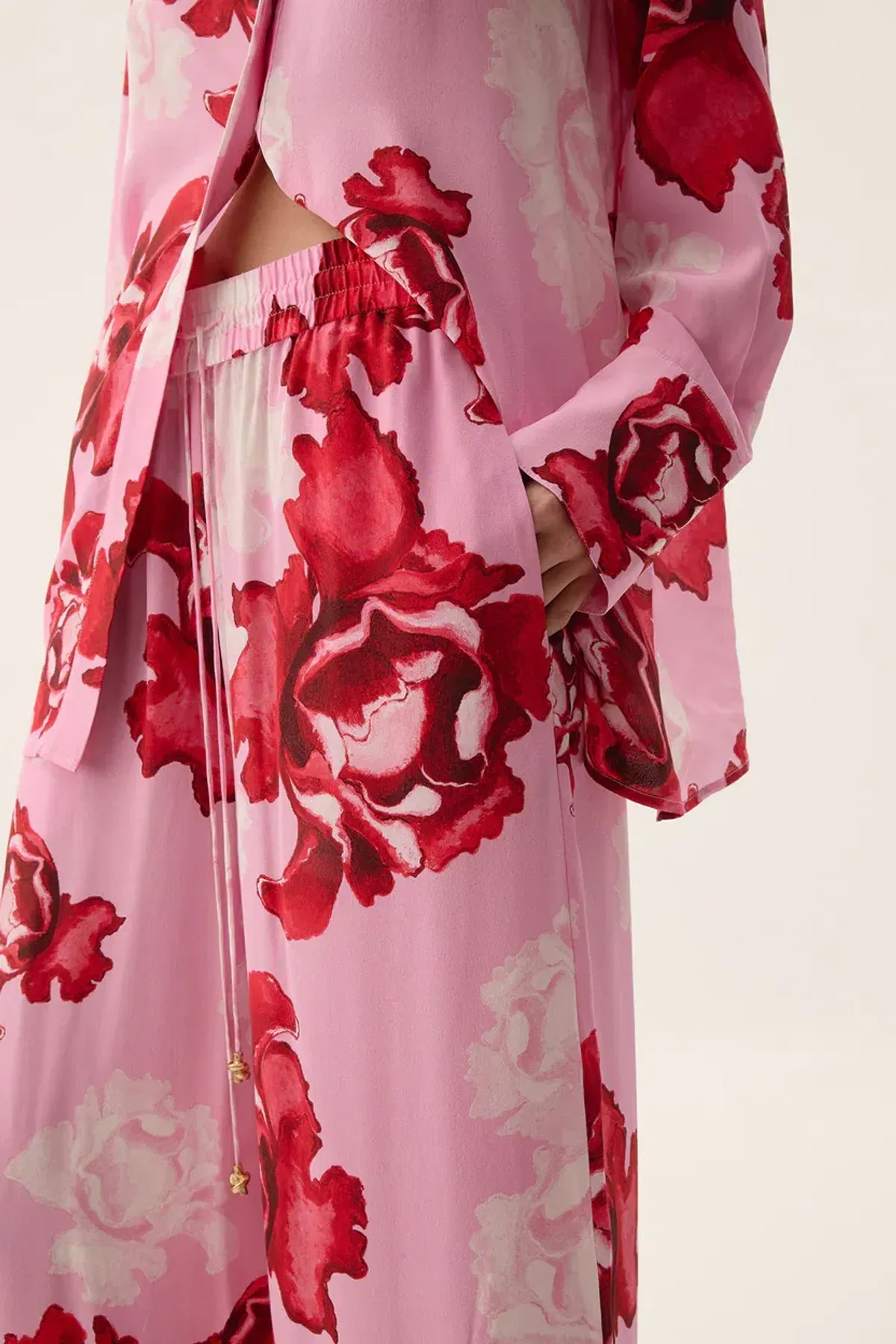 Aje Atomic Silk Shirt size 6 and Relaxed Pants set - size 8 - Image 5