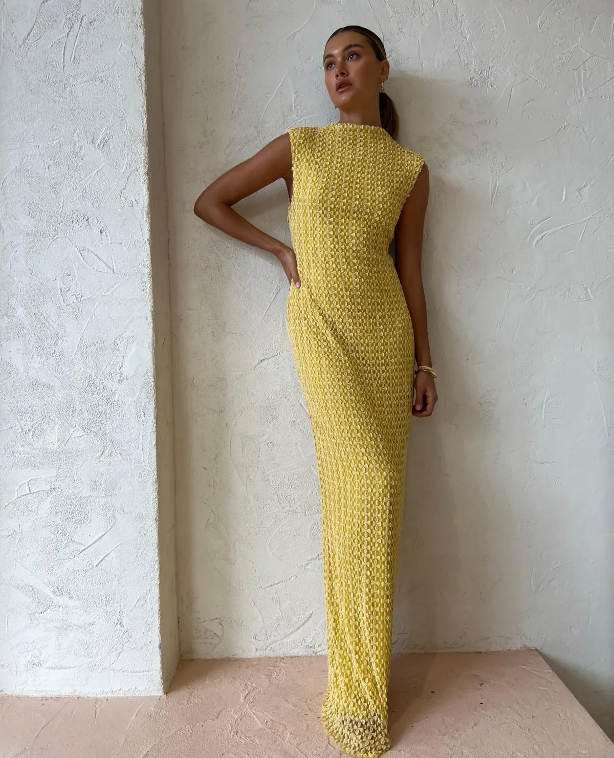 Camilla and Marc Riviera Column Dress Yellow Size 10 - Image 2