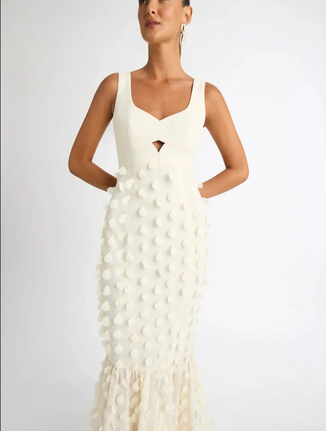 Sheike Imani Dress Cream Size 10 for rent on The Volte - main image