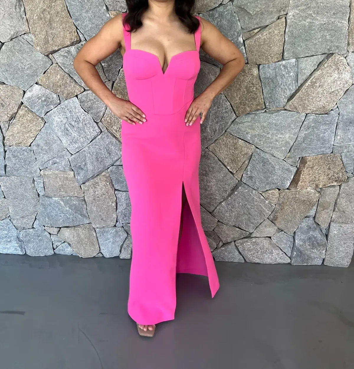 Rebecca Vallance Marie Gown Pink Size 10 - Image 1