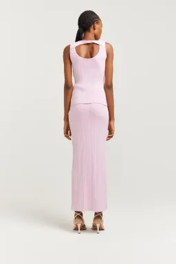 Henne Romme Knit Top and Skirt Set Pink Size S / AU 8 for rent on The Volte - image 2