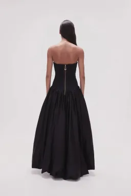 Aje Violette Bubble Hem Maxi Dress Black Size S / AU 8 for rent on The Volte - image 3