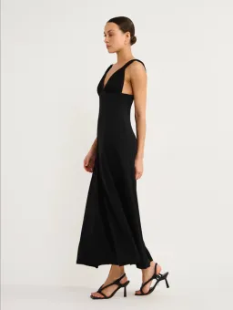 Hansen and Gretel Campari Jersey Midi Dress Black Size XS / AU 6 for rent on The Volte - image 5