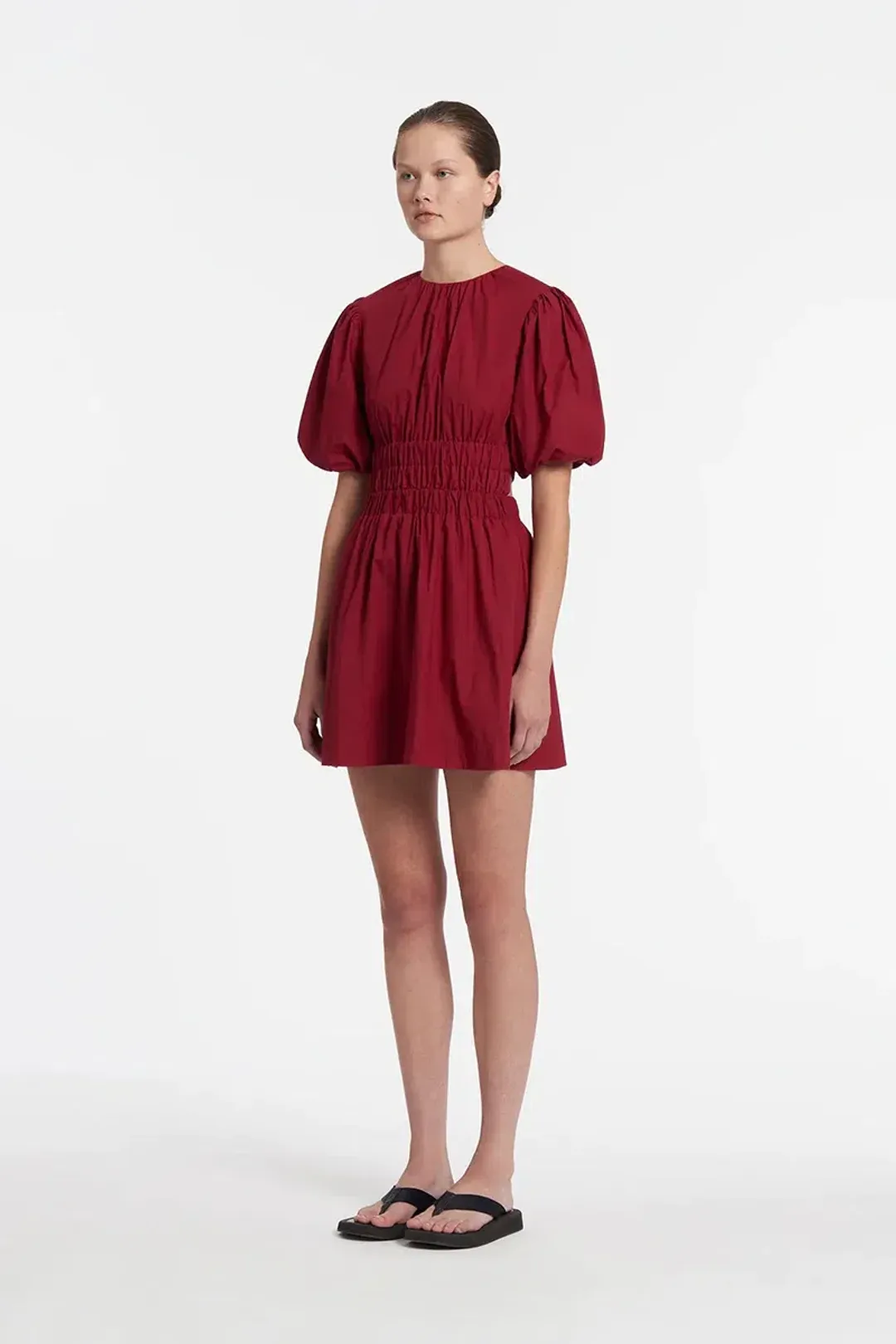 Sir the Label Dion Open Back Mini Dress in Plum Size 0 / AU 6 for rent on The Volte - main image
