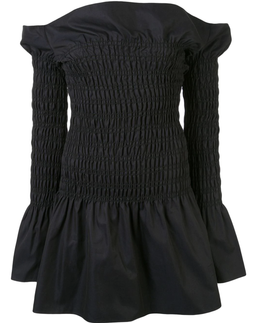 Dion Lee Shirred Mini Dress Black Size 8 for rent on The Volte - image 6