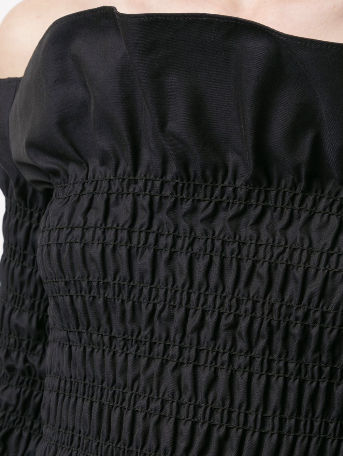 Dion Lee Shirred Mini Dress Black Size 8 - Image 5