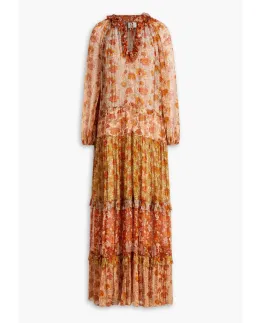 Zimmermann Andie Tiered Georgette Maxi Dress Floral-Print Size 1/Au 10 for rent on The Volte - image 3
